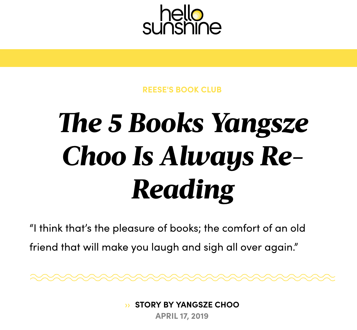 HelloSunshine5Books